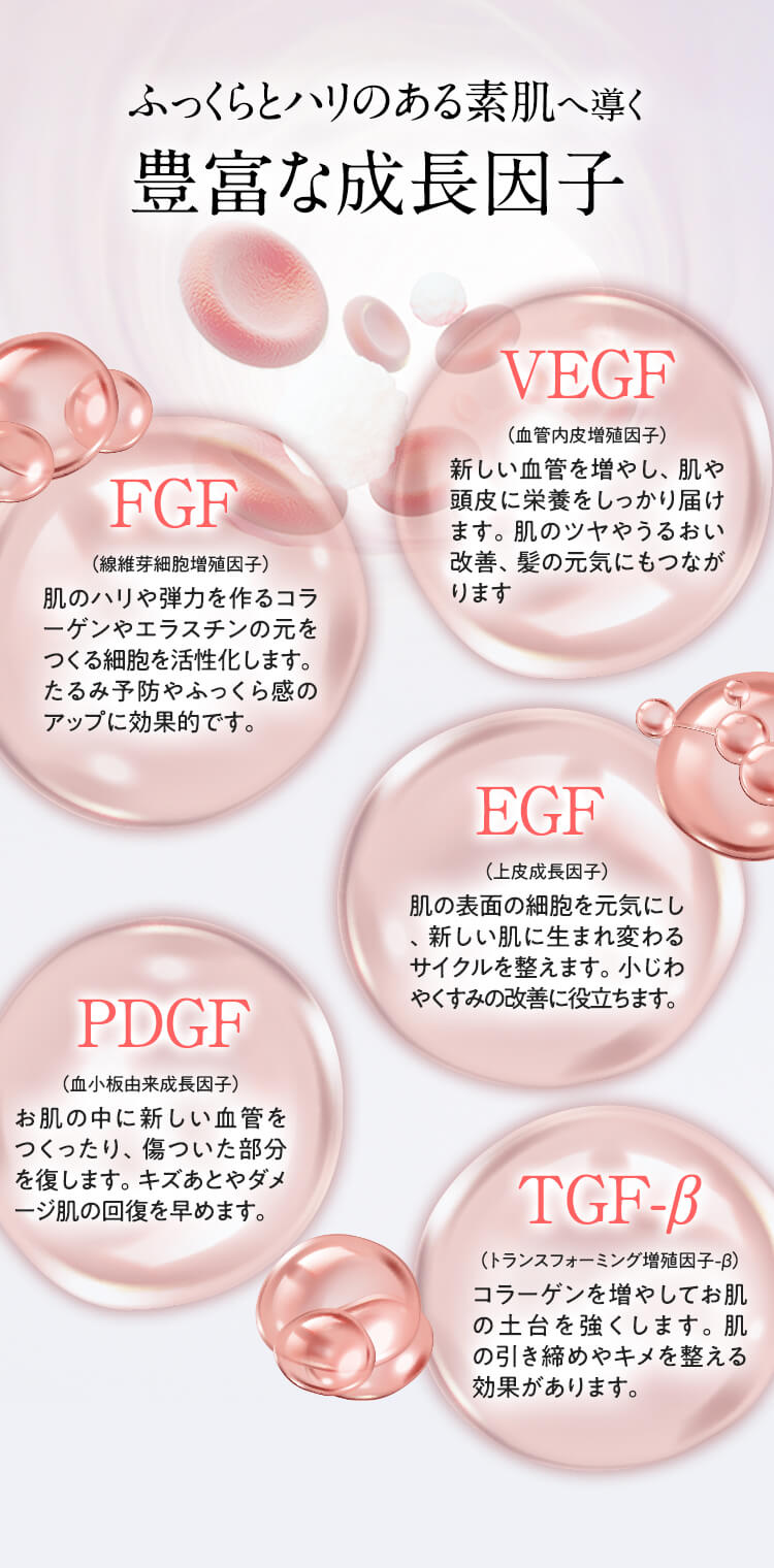 豊富な成長因子